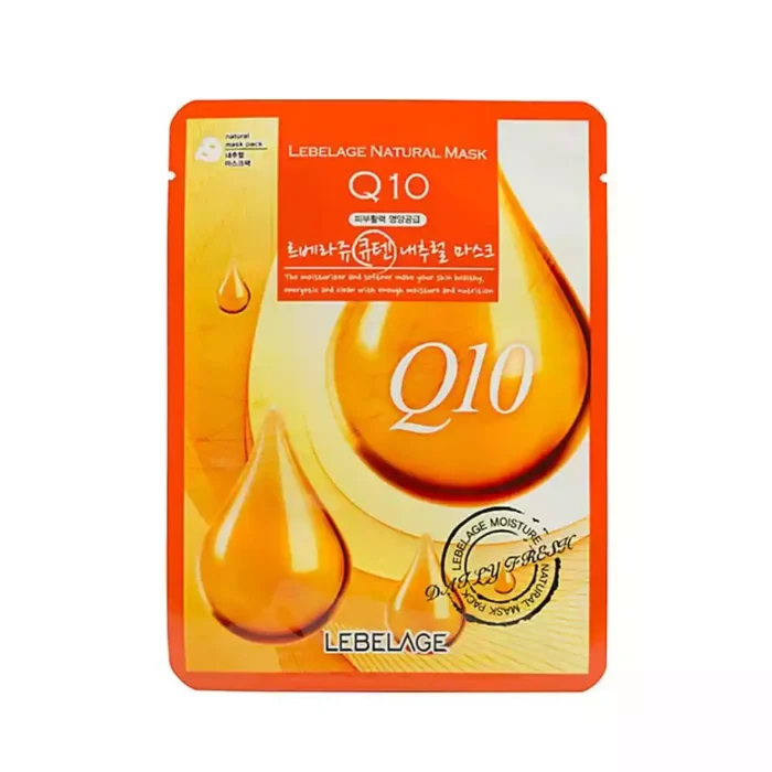 Маска тканевая с коэнзим Q10 Lebelage Natural Mask Q10