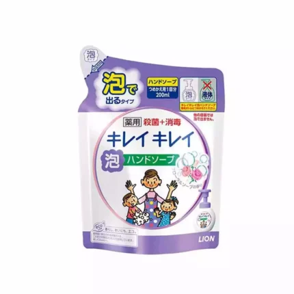 Пенное мыло для рук антибактериальное с цветочным ароматом Lion Kirei Kirei, 200ml