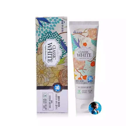 Отбеливающая зубная паста со вкусом мяты и зеленого чая MUKUNGHWA Classic White Saphire Beauty Clinic